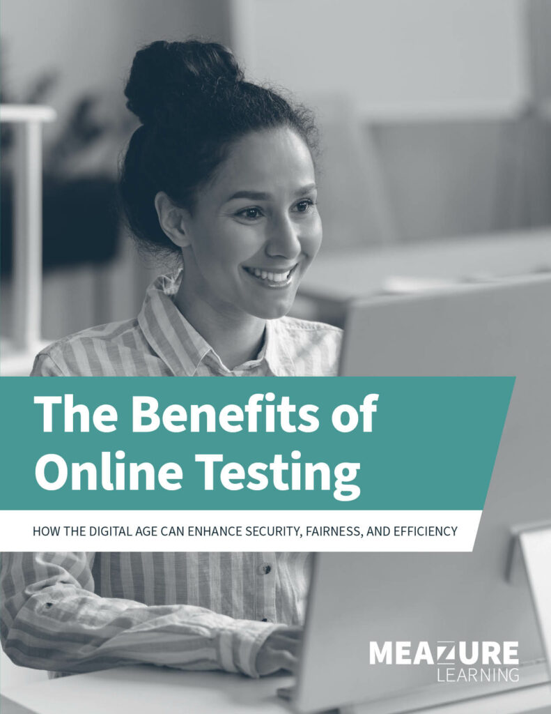 The Benefits of Online Testing Cover Graphic
